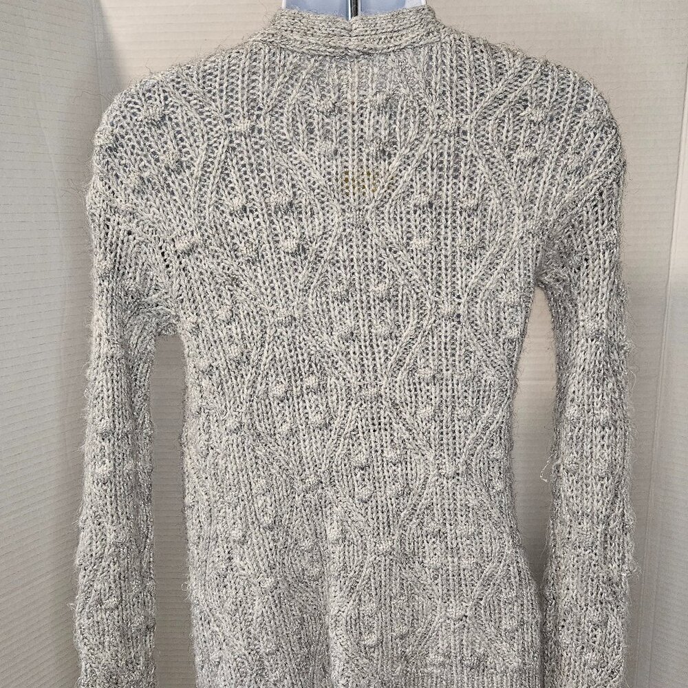Cat & Jack, Long Sleeve open front Cardigan sweater, Grey Size7/8 - Picture 3 of 6